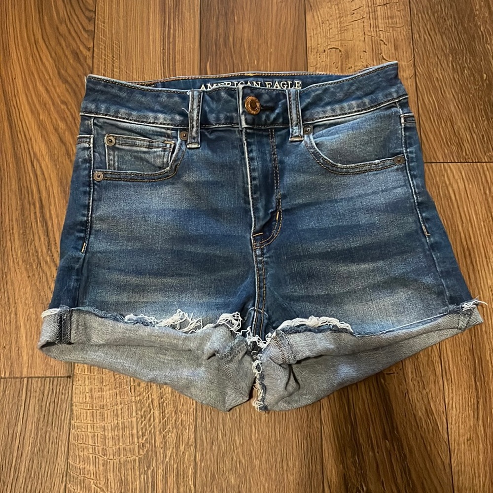 High Waisted Denim Shorts